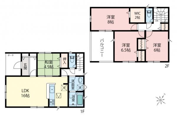 新築一戸建て 川越市大字上新河岸 東武東上線新河岸駅 3,470万円～3,770万円