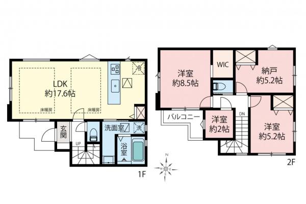 新築一戸建て 小平市小川町１丁目 西武拝島線東大和市駅 5,699万円