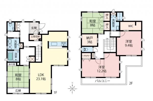 中古一戸建て 坂戸市にっさい花みず木７丁目 東武東上線北坂戸駅 4,190万円
