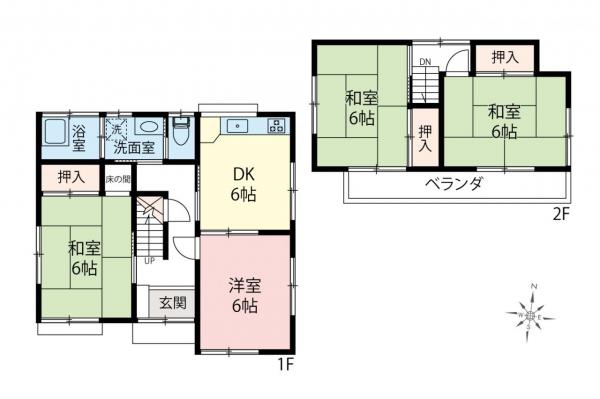 中古一戸建て 川越市大字藤間 東武東上線上福岡駅 1,680万円