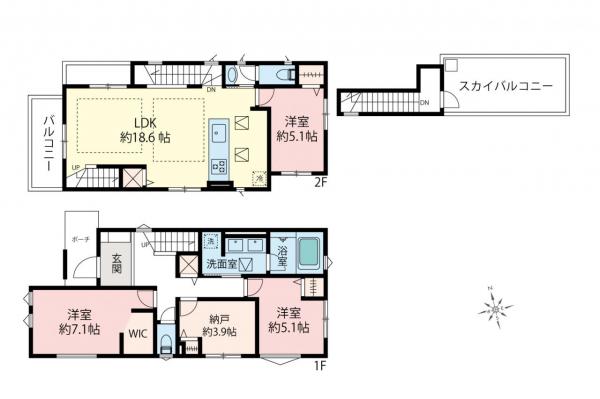 新築一戸建て 杉並区宮前５丁目 京王井の頭線久我山駅 1億3,880万円～1億3,980万円