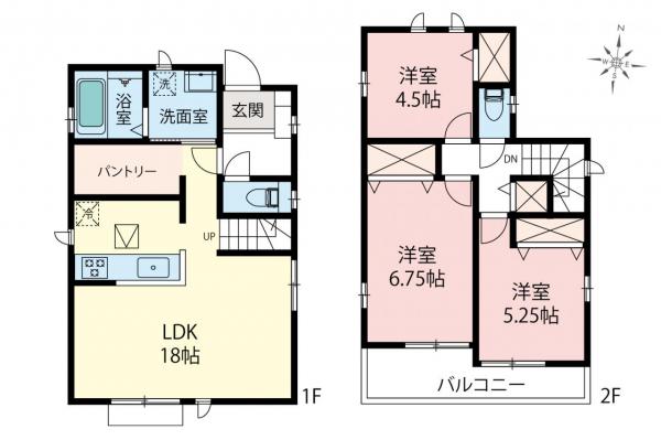 新築一戸建て 所沢市中新井４丁目 西武新宿線新所沢駅 3,390万円～3,490万円