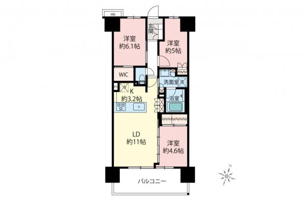 中古マンション 東松山市箭弓町１丁目 東武東上線東松山駅 3,480万円