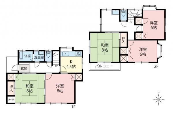 中古一戸建て 入間市大字小谷田 西武池袋線仏子駅 1,380万円