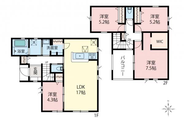 新築一戸建て 入間市鍵山２丁目 西武池袋線入間市駅 3,680万円