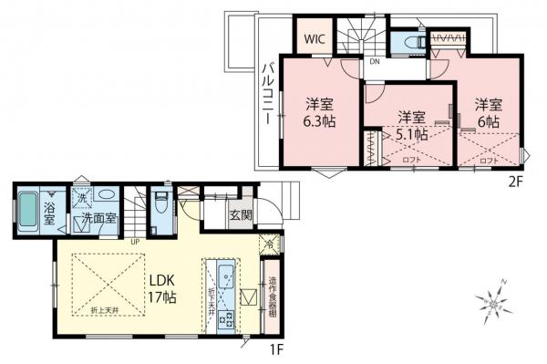 新築一戸建て 入間郡三芳町大字藤久保 東武東上線鶴瀬駅 4,680万円