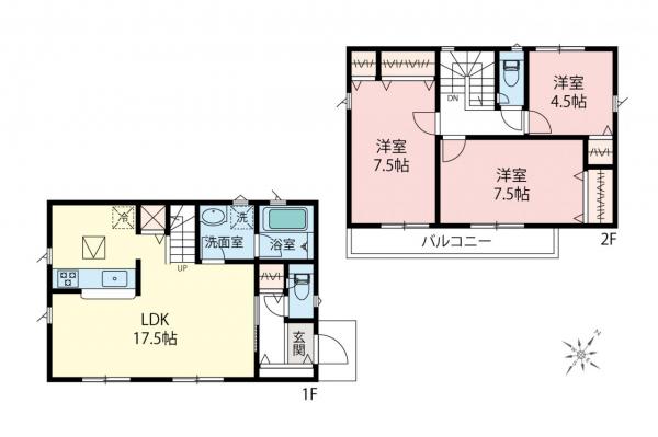 新築一戸建て 狭山市大字北入曽 西武新宿線入曽駅 2,990万円