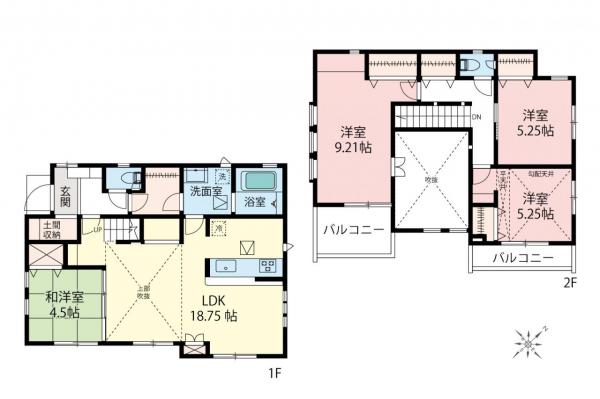 新築一戸建て 清瀬市下宿３丁目 JR武蔵野線新座駅 3,880万円～4,280万円