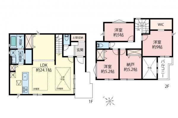 新築一戸建て 清瀬市元町２丁目 西武池袋線清瀬駅 6,099万円～6,999万円