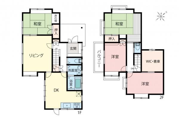 中古一戸建て 鶴ヶ島市南町１丁目 東武東上線鶴ヶ島駅 2,480万円