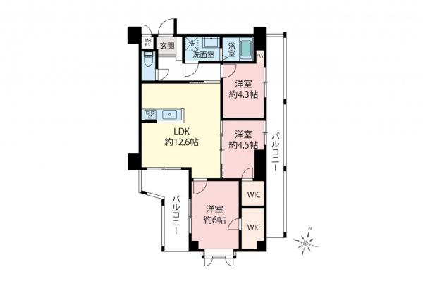 中古マンション 練馬区平和台２丁目 有楽町線平和台駅 5,490万円