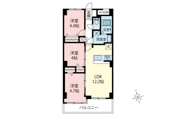 中古マンション 板橋区高島平１丁目 都営三田線西台駅 3,590万円