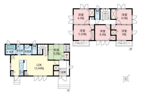 中古一戸建て 鶴ヶ島市大字脚折 東武東上線若葉駅 3,280万円