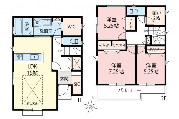 新築一戸建て 川越市砂新田２丁目 東武東上線新河岸駅 3,490万円～4,880万円