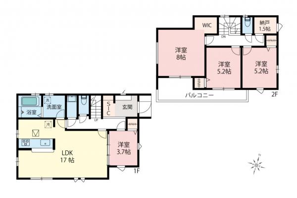 新築一戸建て 入間郡毛呂山町若山２丁目 東武越生線武州長瀬駅 2,780万円