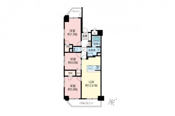 中古マンション 中野区江古田２丁目 西武新宿線沼袋駅 6,990万円