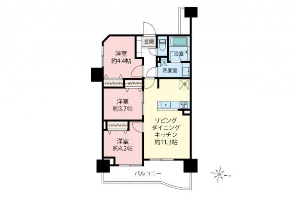 中古マンション 豊島区目白５丁目 西武池袋線椎名町駅 8,398万円