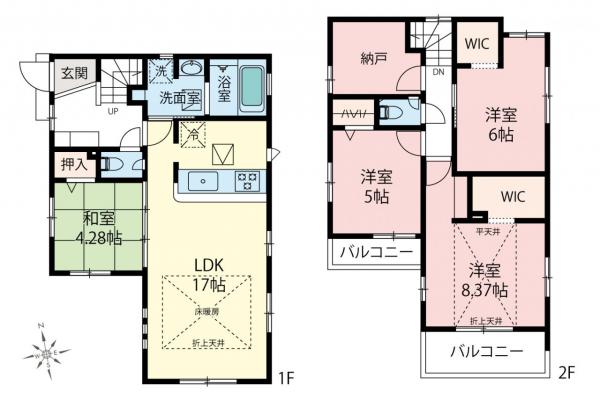 新築一戸建て 練馬区南大泉２丁目 西武池袋線保谷駅 7,180万円