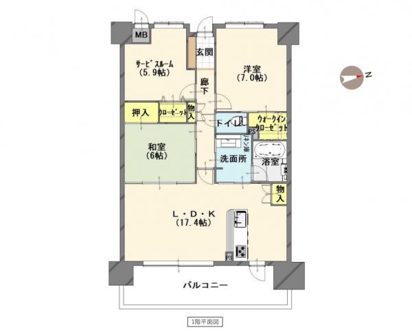 中古マンション 長野市大字三輪 長野電鉄長野線権堂駅 3,600万円