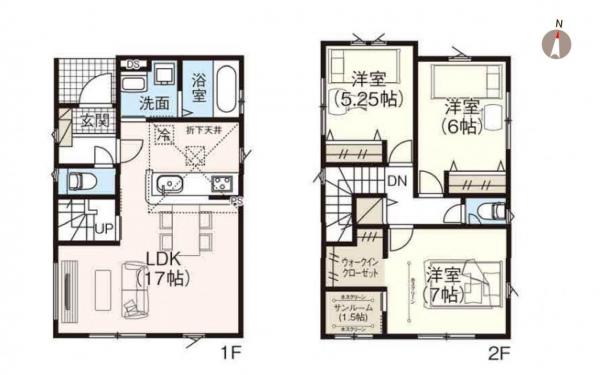 新築戸建 新潟市中央区姥ケ山３丁目 JR信越本線越後石山駅 3,180万円～3,280万円