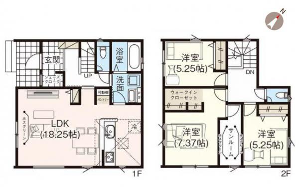 新築戸建 新潟市北区朝日町4丁目 JR白新線豊栄駅 2,780万円~2,980万円