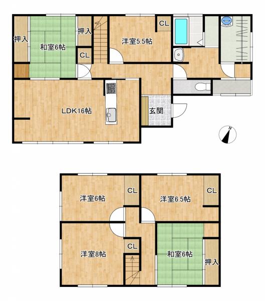 中古戸建 長岡市宝５丁目 JR信越本線北長岡駅 1,649万円