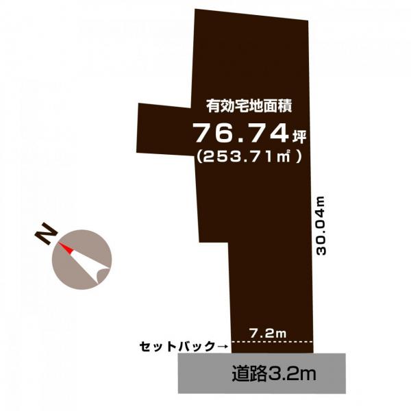 土地 新潟市江南区荻曽根２丁目 JR信越本線亀田駅 1,200万円