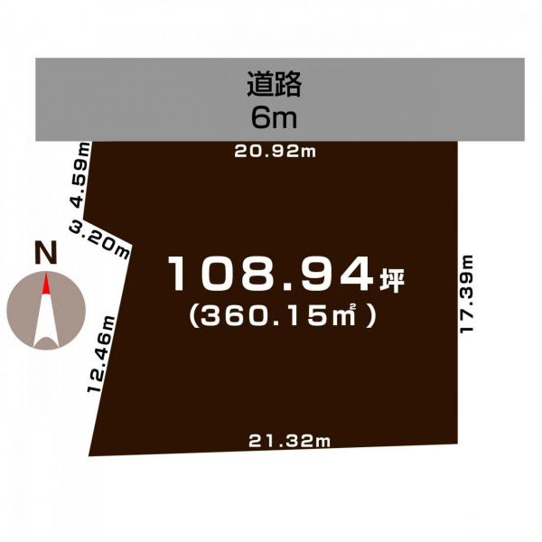 土地 新潟市東区河渡本町 JR白新線東新潟駅 1,980万円