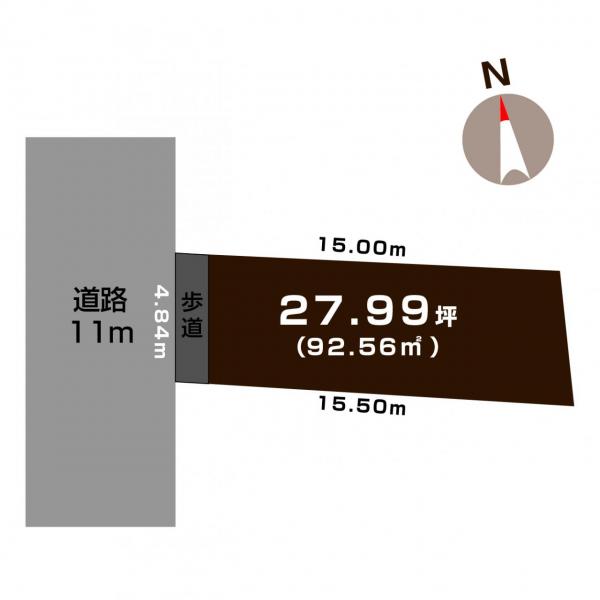 土地 新潟市秋葉区新津本町３丁目 JR羽越本線新津駅 500万円