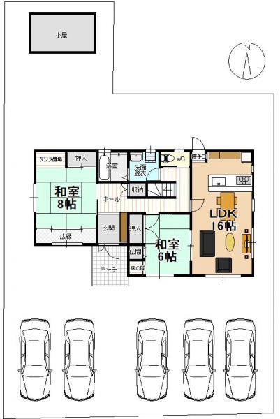 中古戸建 新潟市西蒲区舟戸 JR越後線巻駅 1,300万円