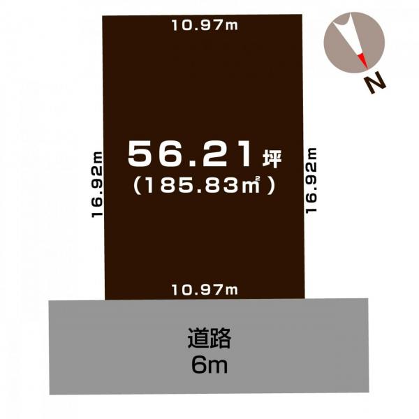 土地 新潟市西区みずき野２丁目 JR越後線越後赤塚駅 800万円