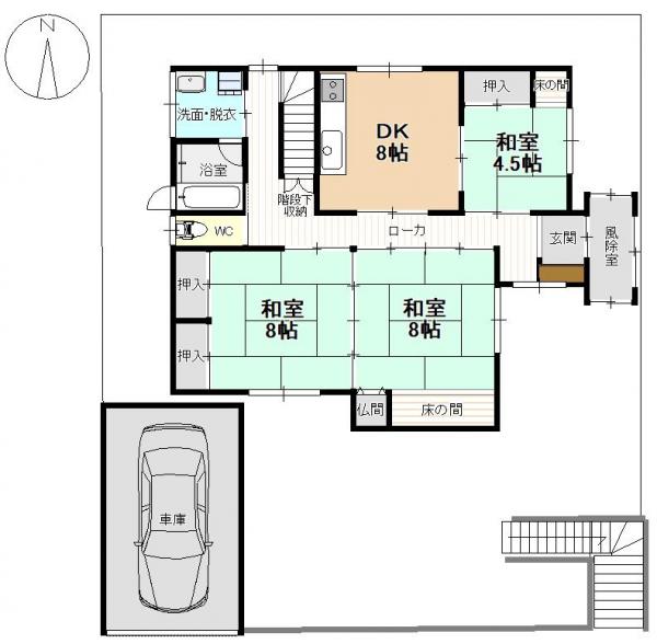 中古戸建 加茂市赤谷 JR信越本線加茂駅 550万円