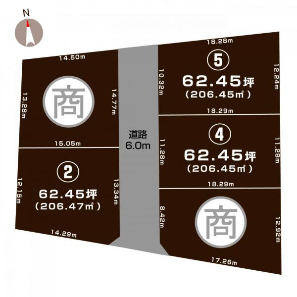 土地 長岡市古正寺１丁目 JR信越本線長岡駅 1,790万円～1,899万円