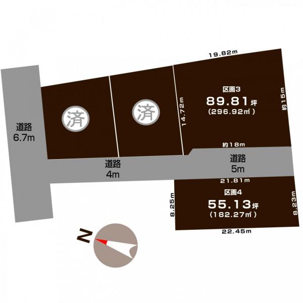 土地 新潟市中央区鐙３丁目 JR越後線新潟駅 2,500万円