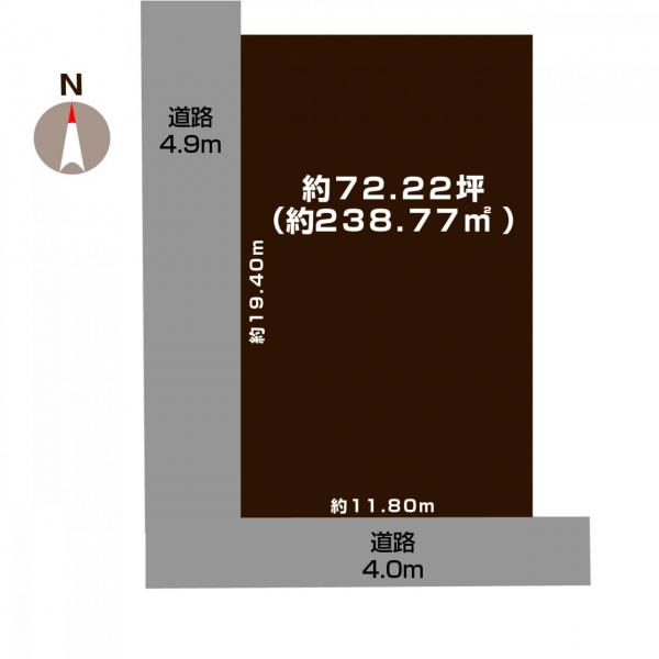 土地 新潟市秋葉区吉岡町 JR磐越西線新津駅 960万円