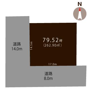 土地 加茂市横江 JR信越本線加茂駅 550万円