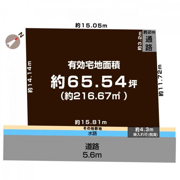 土地 新潟市西区寺尾東１丁目 JR越後線寺尾駅 1,200万円