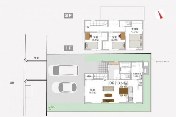 新築戸建 長岡市花園3丁目 JR信越本線長岡駅 2,880万円