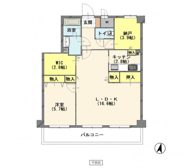 中古マンション 新潟市中央区沼垂東２丁目 JR白新線新潟駅 1,480万円