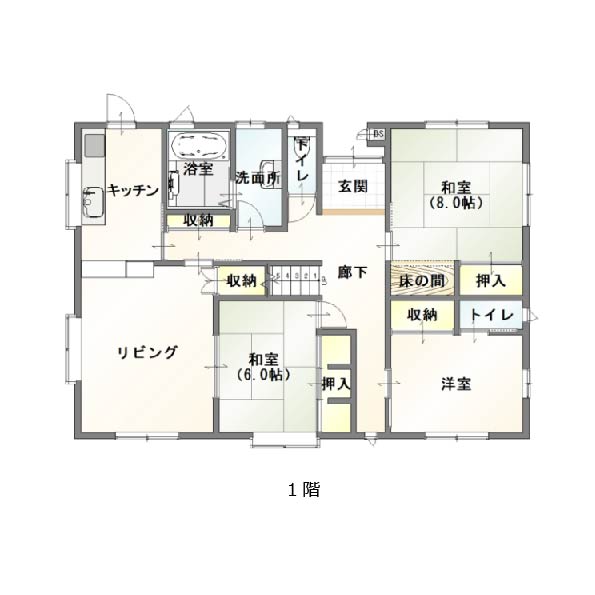 中古戸建 新発田市中曽根町2丁目 JR白新線西新発田駅 2,080万円
