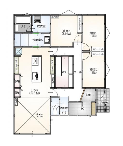 新築戸建 長岡市稲保南２丁目 JR信越本線北長岡駅 3,580万円