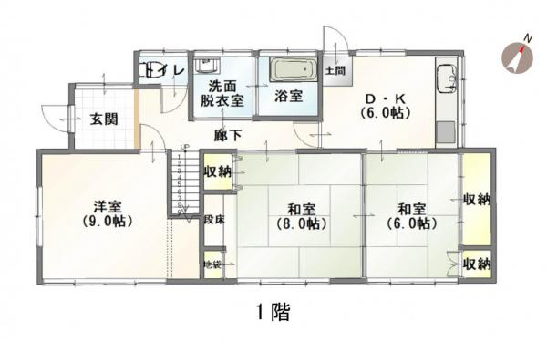 中古戸建 新潟市東区江南６丁目 JR信越本線越後石山駅 1,550万円