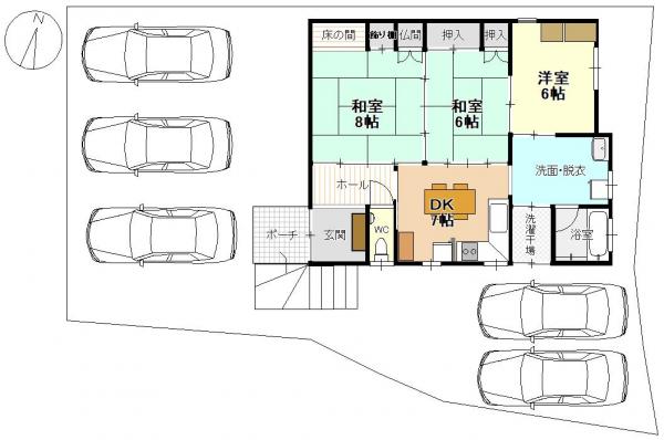 中古戸建 加茂市神明町２丁目 JR信越本線加茂駅 1,380万円