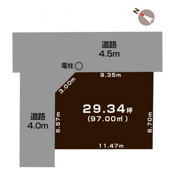 土地 新潟市東区東中島４丁目 JR白新線東新潟駅 550万円