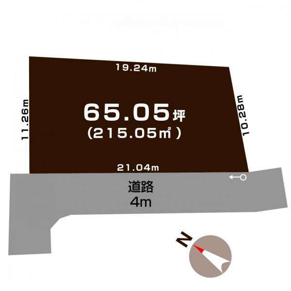 土地 新潟市西区寺尾朝日通 JR越後線小針駅 500万円