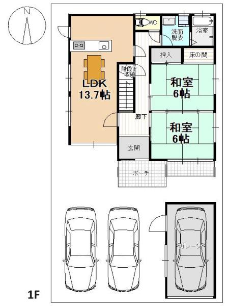 中古戸建 燕市下粟生津 JR越後線粟生津駅 799万円