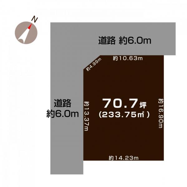 土地 長岡市旭岡２丁目 JR信越本線宮内駅 1,678万円