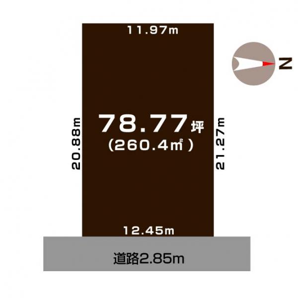 土地 長野市大字長野花咲町 長野電鉄長野線善光寺下駅 1,000万円