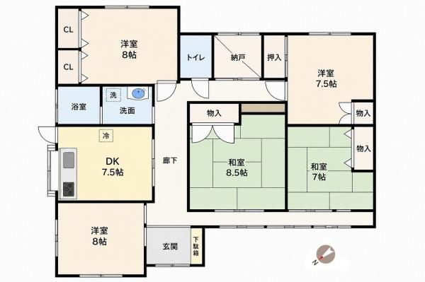 中古戸建 新発田市古寺 JR白新線新発田駅 1,230万円
