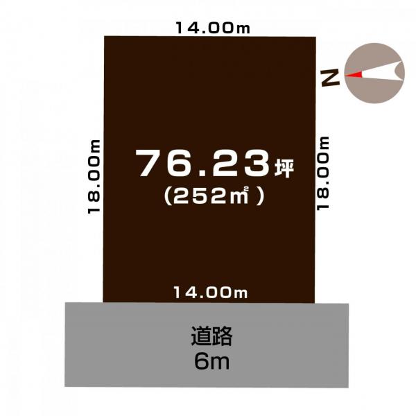 土地 阿賀野市北本町 JR羽越本線水原駅 480万円